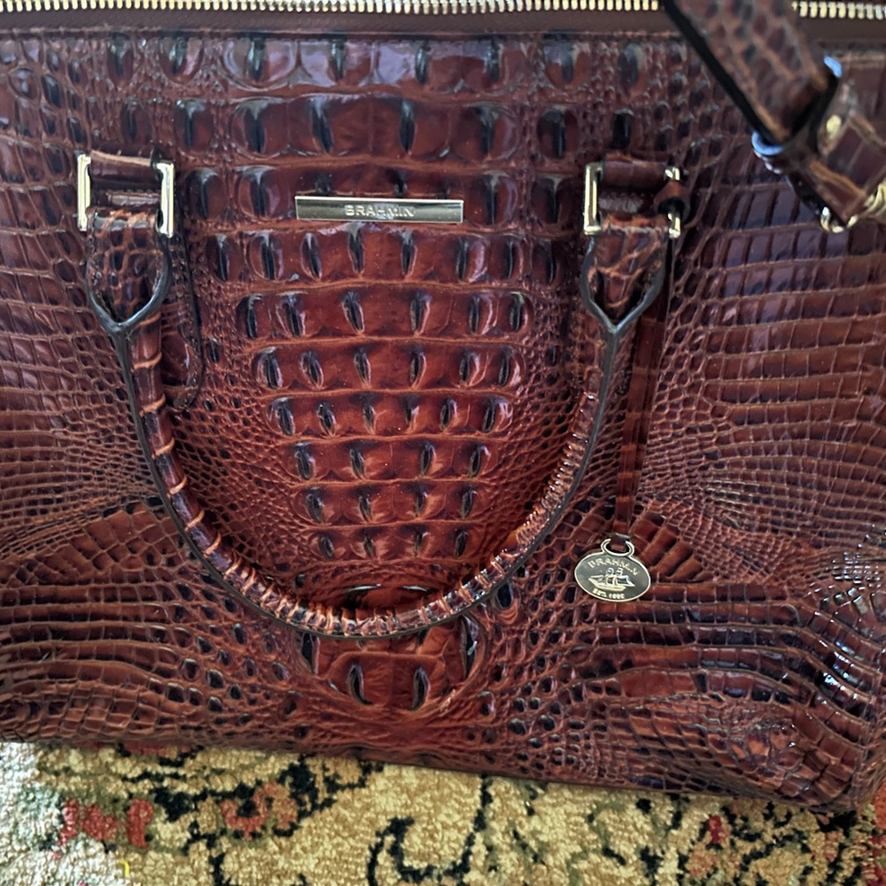 In like new condition Brahmin Finley Carryall Pecan